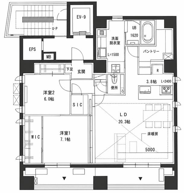 5階 1LDK