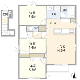 201号室 の間取り図