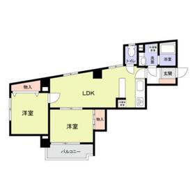 801号室 の間取り図