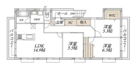 301号室 の間取り図