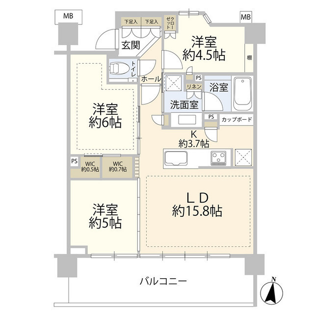2階 3LDK