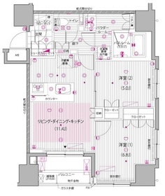 2階 の間取り図