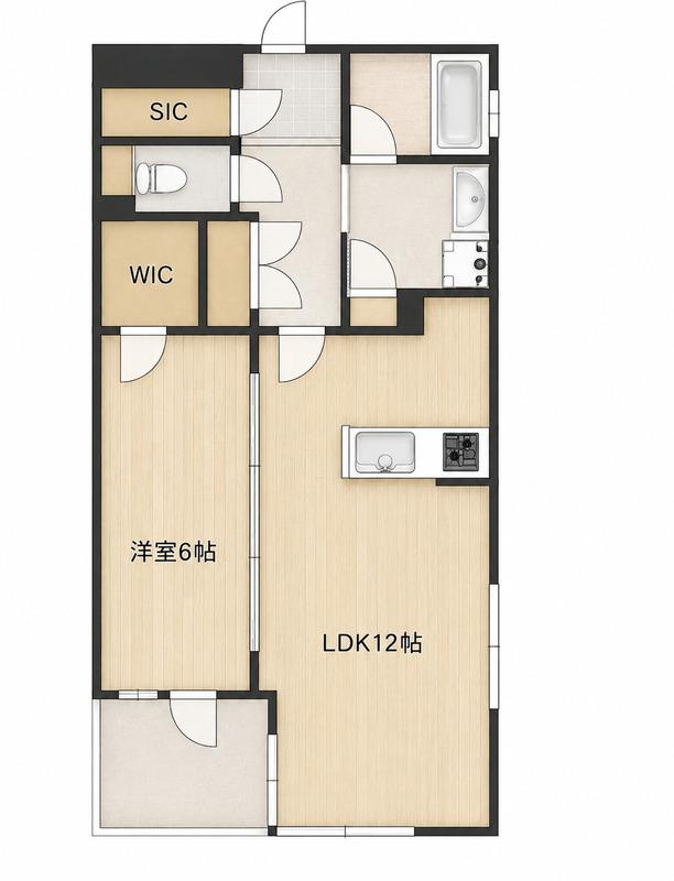 403号室 の間取り図