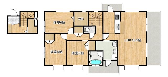 101号室 の間取り図