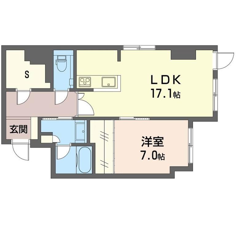 101号室 の間取り図
