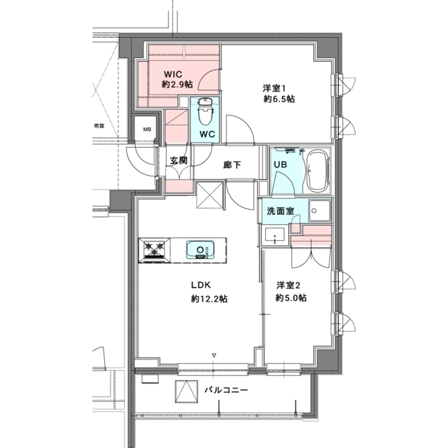 201号室 の間取り図