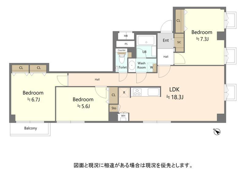 301号室 の間取り図