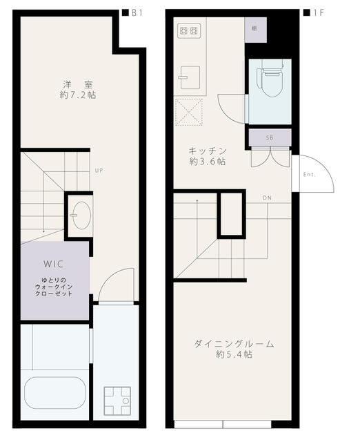 104号室 の間取り図