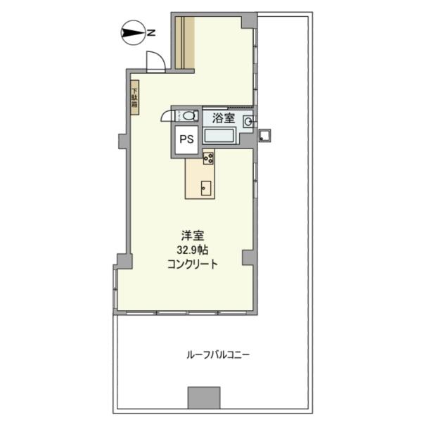 708号室 の間取り図