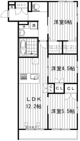 105号室 の間取り図