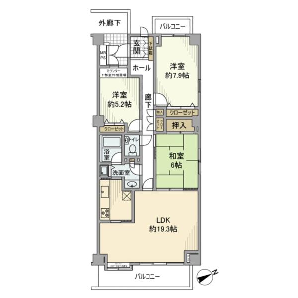 2F 3LDK
