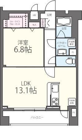303号室 の間取り図