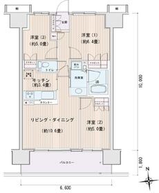 1312号室 の間取り図
