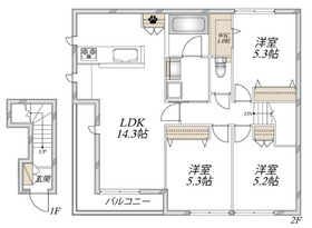 201号室 の間取り図