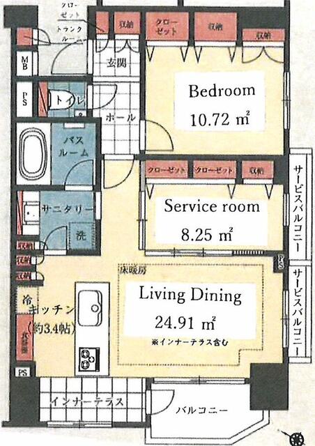 6階部分 の間取り図