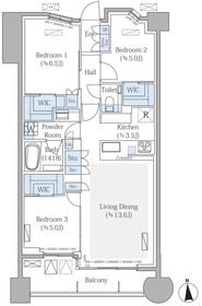 605号室 の間取り図