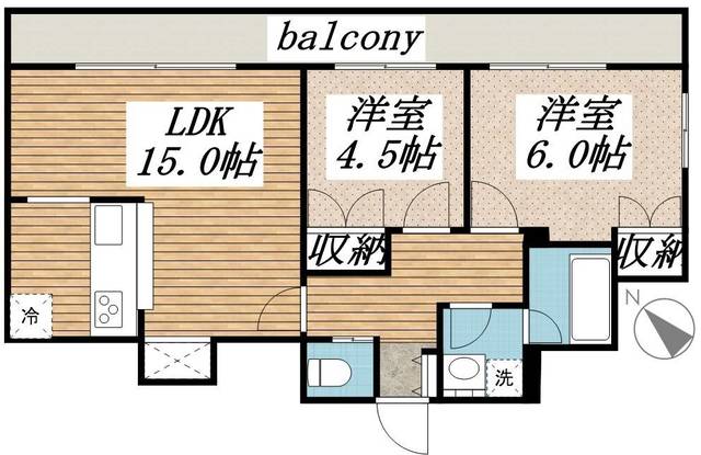 1102号室 の間取り図