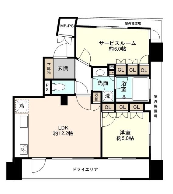 B1階 の間取り図