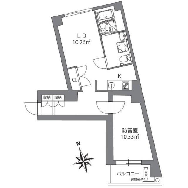 0203号室 の間取り図