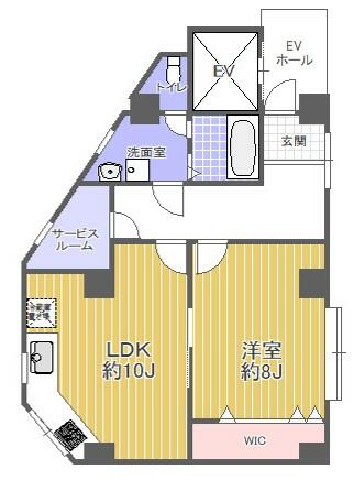 701号室 の間取り図