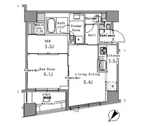 401号室 の間取り図