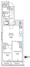 104号室 の間取り図