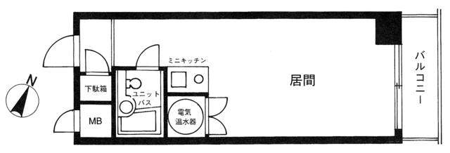 1207号室 の間取り図