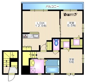 201号室 の間取り図
