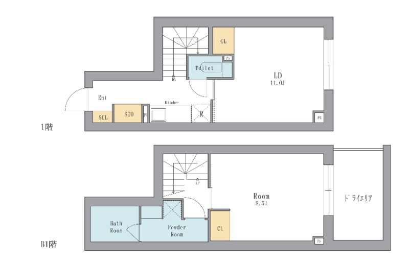104号室 の間取り図