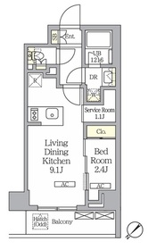 311号室 の間取り図