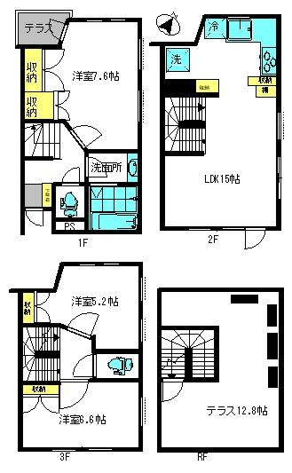 107号室 の間取り図