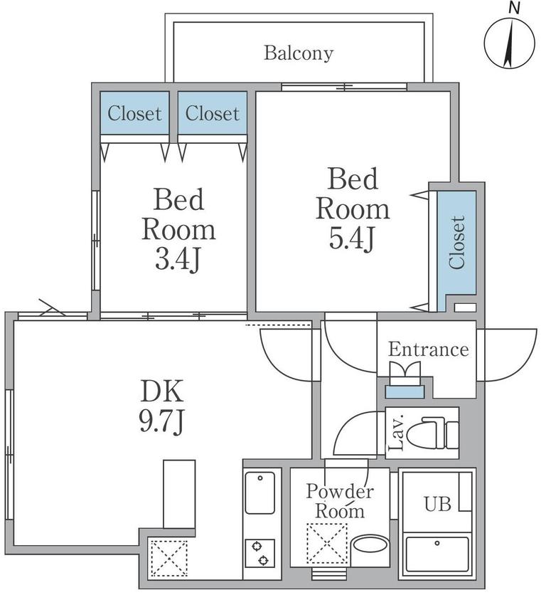 403号室 の間取り図