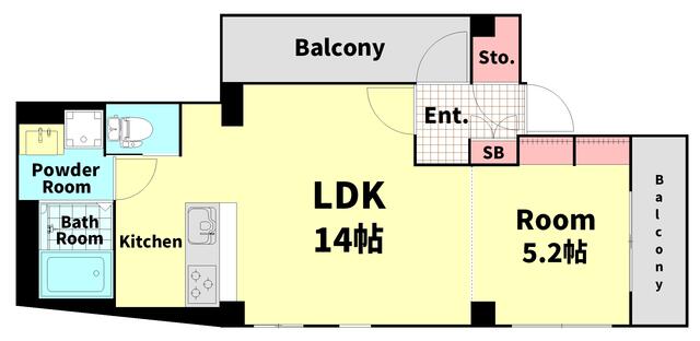 401号室 の間取り図