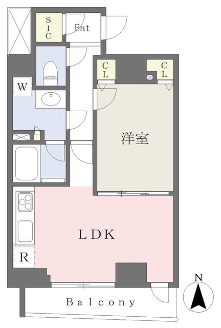 1201号室 の間取り図
