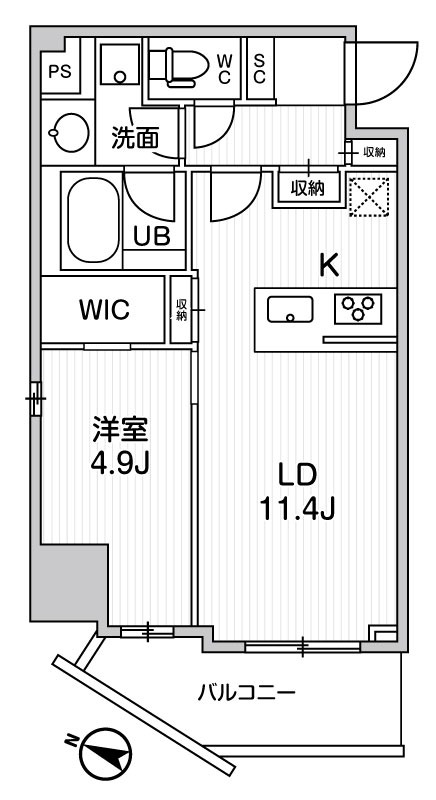 903号室 の間取り図