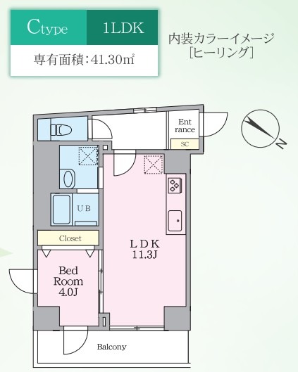 503号室 の間取り図