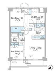 311号室 の間取り図