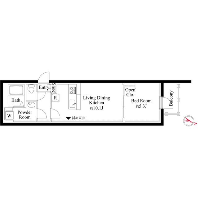 0303号室 の間取り図