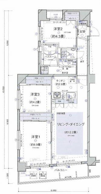 301号室 の間取り図
