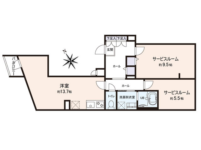 101号室 の間取り図