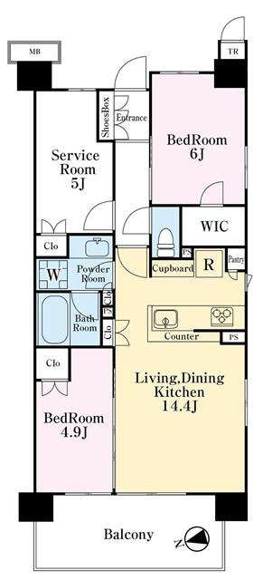 7階部分 の間取り図