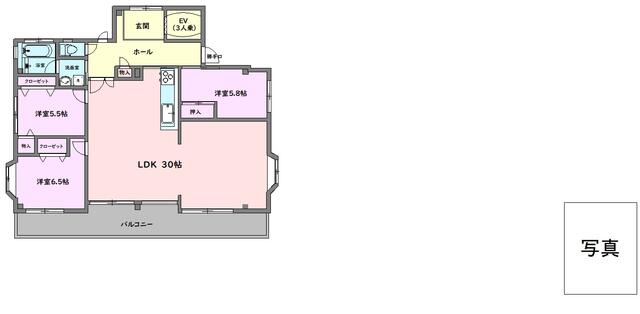 301号室 の間取り図