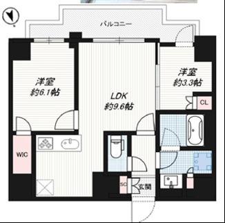 901号室 の間取り図