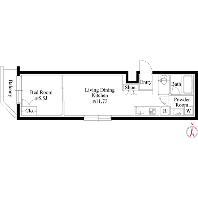 0401号室 の間取り図