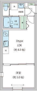 301号室 の間取り図