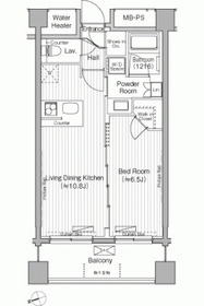 308号室 の間取り図