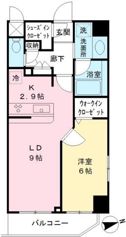 701号室 の間取り図