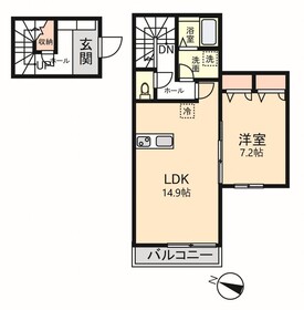 201号室 の間取り図