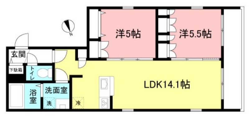 301号室 の間取り図