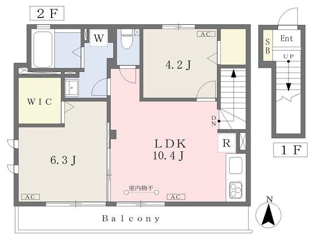201号室 の間取り図